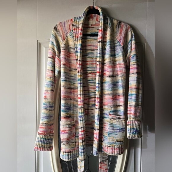 Etcetera Multicolor Knit Belted Cardigan – Size Large - Picture 2 of 6